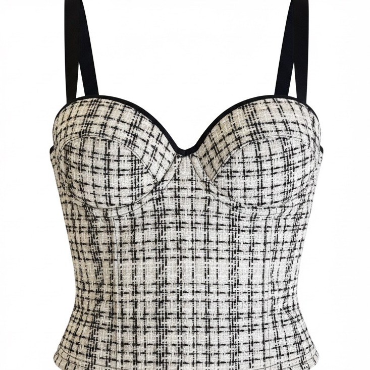 Bustier corse tweed